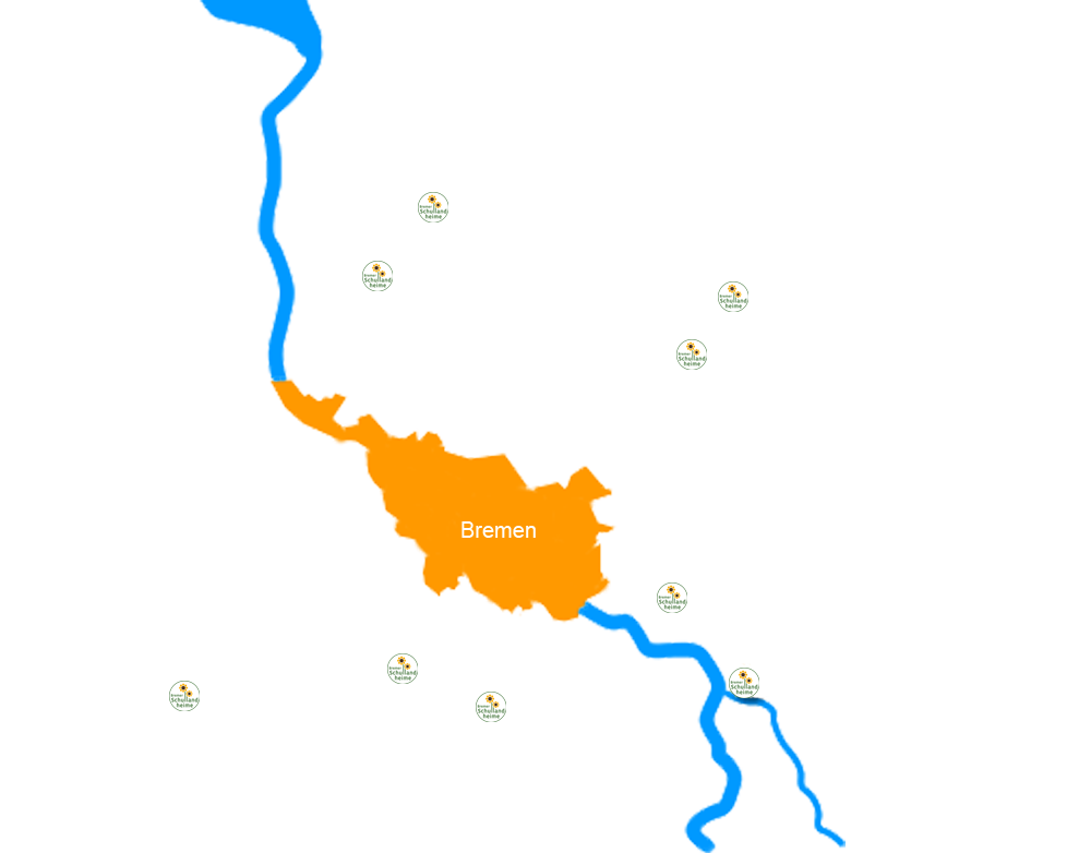 Karte Bremer Schullandheime